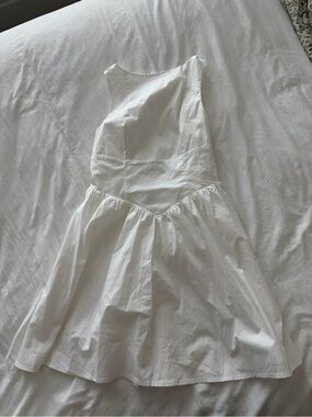 wild fable White Sleeveless Fit-and-Flare Dress